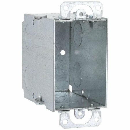 SOUTHWIRE Electrical Box, 18 cu in, Switch Box, 1 Gang, Steel, Rectangular G603-UPC